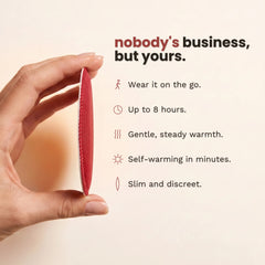 slim patch held between fingers, nobody's business but yours