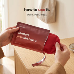 how to use it — open, peel, wear